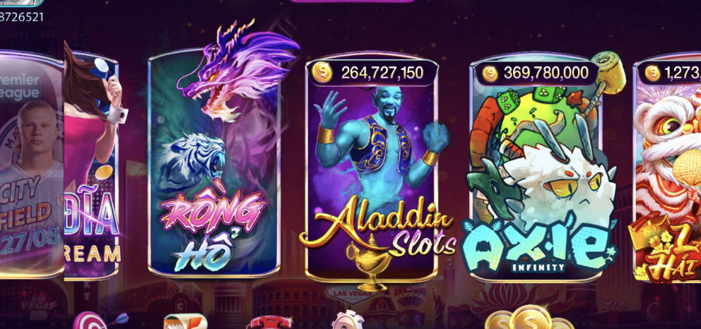 Top 10 Cổng Game Nổ Hũ Uy Tín Nhất Hiện Nay 5 789Club: Vòng quay thần kỳ cùng Naruto, Aladdin và Super Mario
